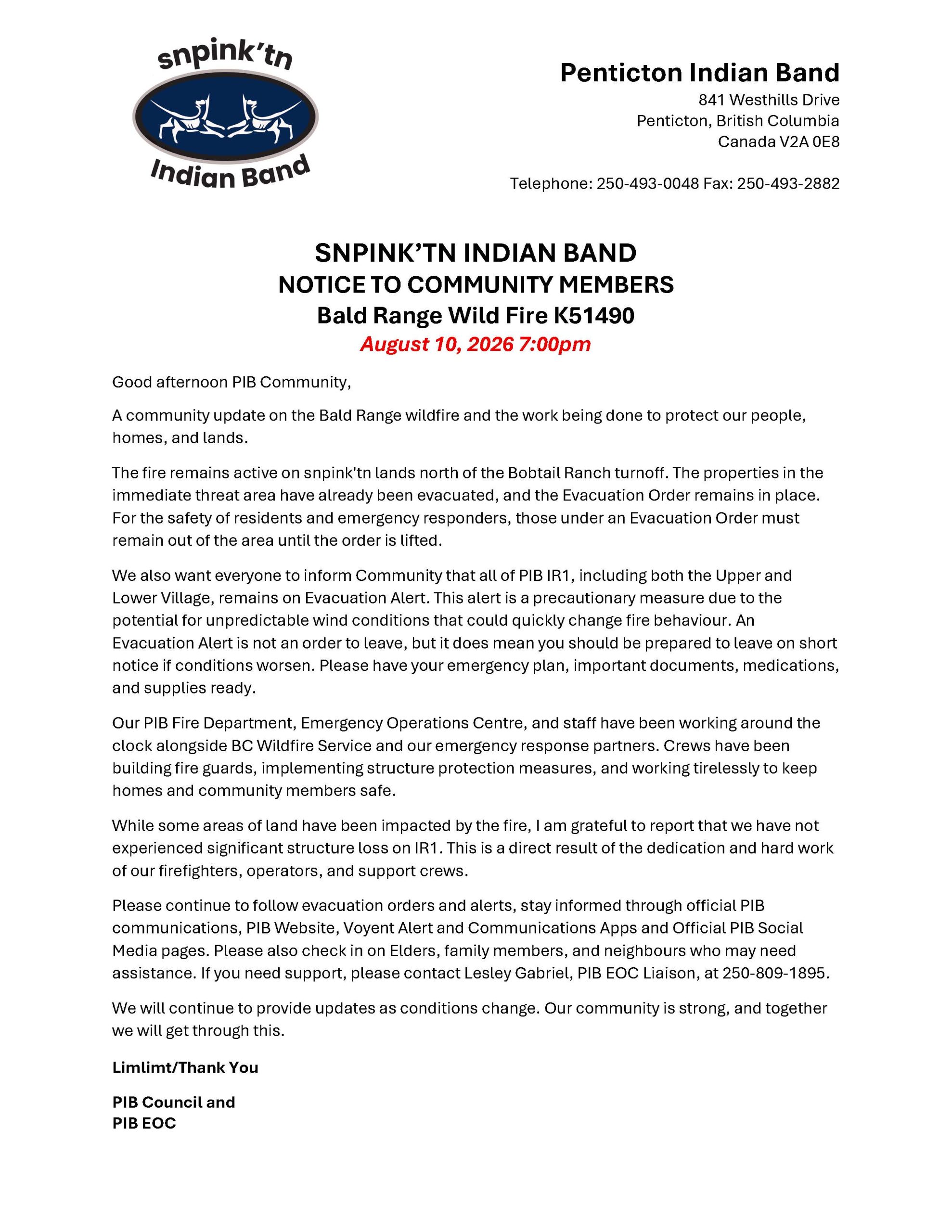 Bald Range Fire